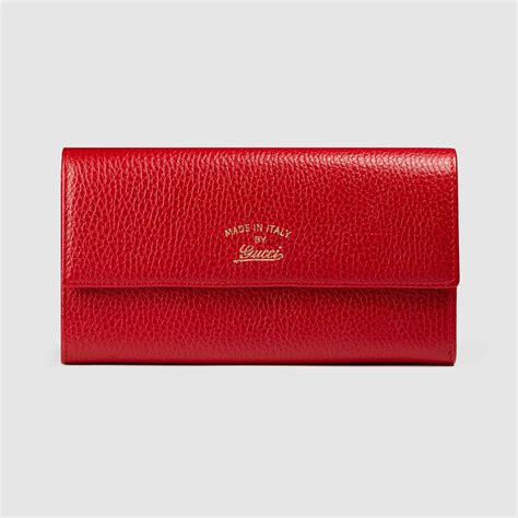 gucci red leather swing mini wallet|original Gucci wallet.